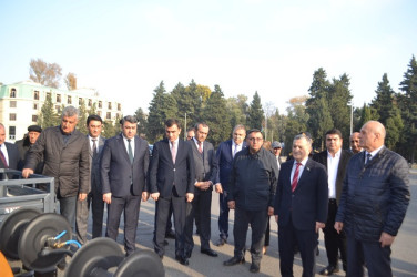 Mingəçevir şəhəri üçün alınmış yeni texnikalar ictimayyətə təqdim olundu