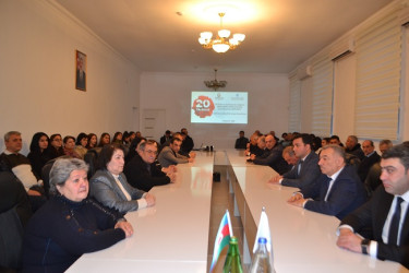 Mingəçevir şəhər İcra Hakimiyyəti və YAP Mingəçevir şəhər təşkilatının təşkilatçılığı ilə  20 Yanvar faciəsinin 36-cı ildönümünə həsr olunmuş  "20 Yanvar Azərbaycan xalqının Müstəqillik mübarizəsinin Qəhrəmanlıq səhifəsidir" mövzusunda elmi-nəzəri konfrans keçirilib.