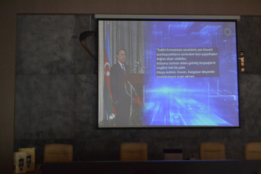 QƏRBİ AZƏRBAYCAN İRSİ: Kitabın təqdimat mərasimi Az.İES və Sənaye Parkınında keçirilib.