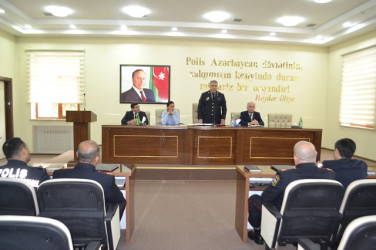 Oktyabrın 14-də Mingəçevir şəhər İcra Hakimiyyətinin xətti ilə şəhər Polis şöbəsində maarifləndirici tədbir keçirilib.