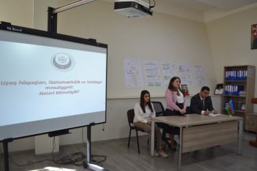 2025-ci ilin "Konstitusiya və Suverenlik ili" elan edilməsi ilə əlaqədar olaraq  Ələmdar Quliyev adına Mingəçevir Peşə Məktəbində “Uşaq hüquqları, qanunvericilik və valideyn məsuliyyəti” adlı tədbir keçirildi