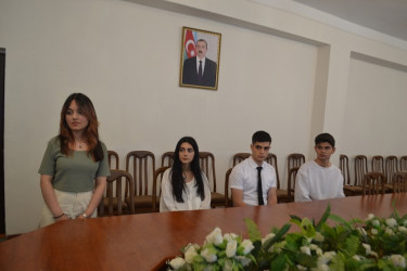 Mingəçevir şəhər İcra Hakimiyyətinin başçısı təcrübə keçəcək yeni könüllüləri qəbul etdi.