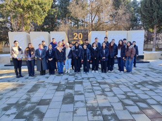 Mingəçevir şəhərində fəaliyyət göstərən idarə, təşkilat və müəssisələrdə 20 Yanvar faciəsi ilə bağlı tədbirlər keçirildi.