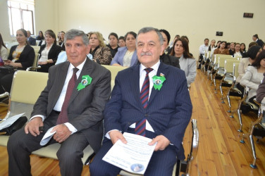 Mingəçevirdə təhsil işçilərinin Ümummilli lider Heydər Əliyevin anadan olmasının 102-ci ildönümü ilə əlaqədar “Heydər Əliyev və Qərbi Azərbaycan”mövzusunda elmi konfransı keçirilib.