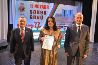 Mingəçevir Dövlət Dram Teatrında Mingəçevir şəhərinin 77 illiyi münasibətilə tədbir keçirildi