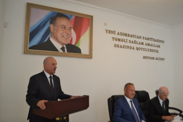 08.08.2025-ci il tarixd' Azərbaycan Ağsaqqallar Şurasının Mingəçevir şəhər şöbəsinin  hesabat yığıncağı keçirilib