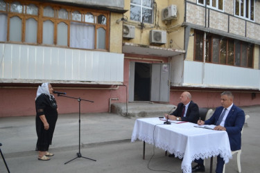 Mingəçevir şəhər İcra Hakimiyyəyinin başçısı İlham İsmayılovun vətəndaşlarla  növbəti səyyar görüşü sentyabrın 4-də sağ sahil yaşayış massivində, Təbriz küçəsindəki  11 saylı binanın qarşısında olub.