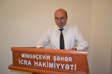 23 sentyabr tarixində Mingəçevir Şəhər İcra Hakimiyyəti başçısı yanında Şuranın növbəti iclası keçirilib.