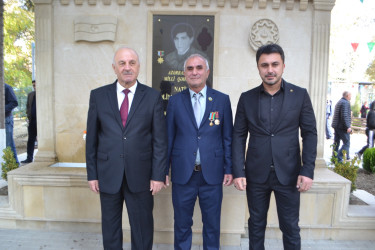 8 Noyabr Zəfər Günü münasibəti ilə Mingəçevirdə Azərbaycanın Milli Qəhrəmanı Natiq Qasımovun xatirəsinə yaradılmış parkın açılış mərasimi keçirilib.