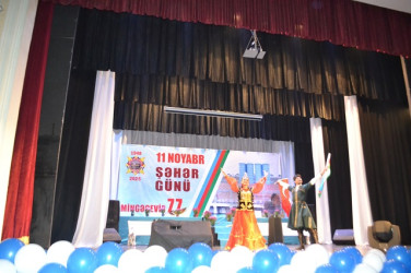 Mingəçevir Dövlət Dram Teatrında Mingəçevir şəhərinin 77 illiyi münasibətilə tədbir keçirildi