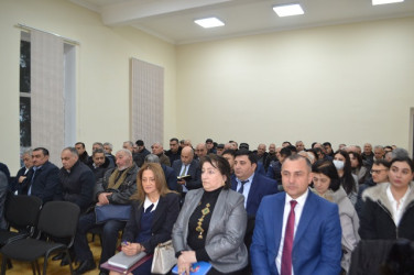 Mingəçevir Şəhər İcra Hakimiyyətinin başçısı İlham İsmayılovun vətəndaşlarla növbəti səyyar görüşü fevral ayının 12-də keçirildi.