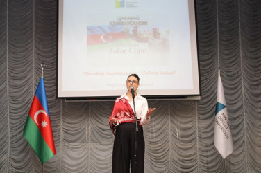 Mingəçevir Dövlət Universitetində “Qarabağ Azərbaycandır – Zəfərin sədası” adlı ədəbi-bədii tədbir keçirilib.