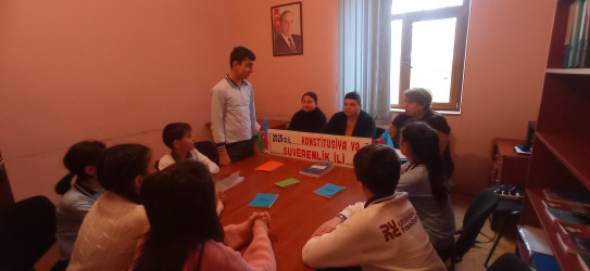 "Ümummilli lider Heydər Əliyev müstəqil Azərbaycan Konstitusiyasının müəllifidir" başlığı altında dəyirmi masa keçirilmişdir.