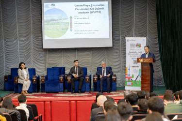 WUF13 Festivalı Mingəçevirdə: Mingəçevir Dövlət Universitetində məlumatlandırma sessiyası
