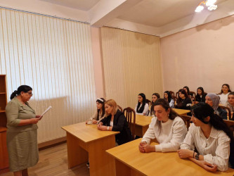 17.09.2025-ci il tarixdə Mingəçevir şəhər şəhid Azər Niftəliyev adına Mədəniyyət Mərkəzinin Sənətkarlıq klubunda  mühazirə təşkil olunmuşdur.