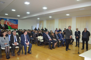 Mingəçevir şəhər İcra Hakimiyyətinin başçısı İlham İsmayılovun vətəndaşlarla növbəti səyyar görüşü fevral ayının 19-da  keçirilib.
