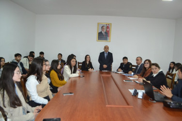 Mingəçevir Dövlət Universitetində  “Gender əsaslı zorakılıqla mübarizə” mövzusunda tədbir  keçirilmişdir.