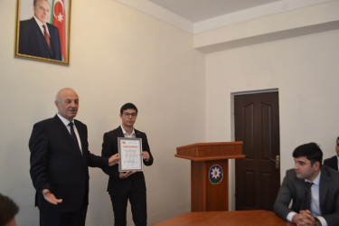 2 Fevral "Gənclər Günü" münasibətilə Mingəçevir gəncləri ilə görüş keçirildi