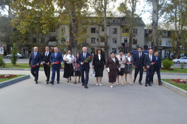5 oktyabr Müəllim Günü münasibəti ilə Mingəçevir şəhər İcra Hakimiyyətinin başçısı İlham İsmayılovun təhsil işçiləri ilə görüşü