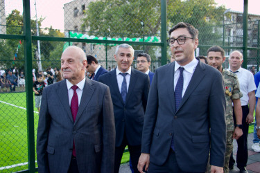 İyulun 3-də Mingəçevirdə uşaqlar üçün yaradılmış yeni idman meydançasının açılışı oldu.