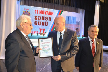 Mingəçevir Dövlət Dram Teatrında Mingəçevir şəhərinin 77 illiyi münasibətilə tədbir keçirildi